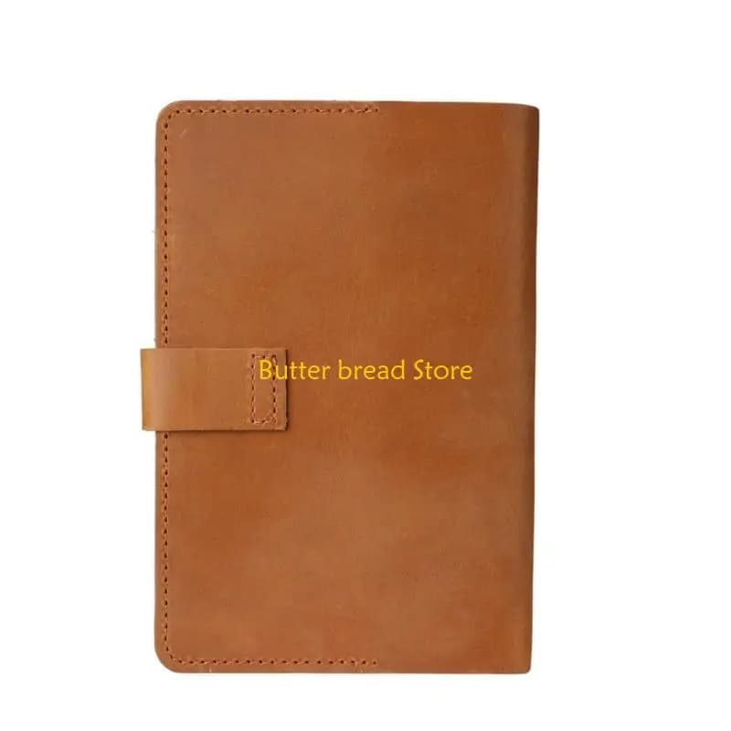 W89C Custodia per passaporti da viaggio d'affari Design a portafoglio con tasche multiple Notebook salvaspazio in pelle PU