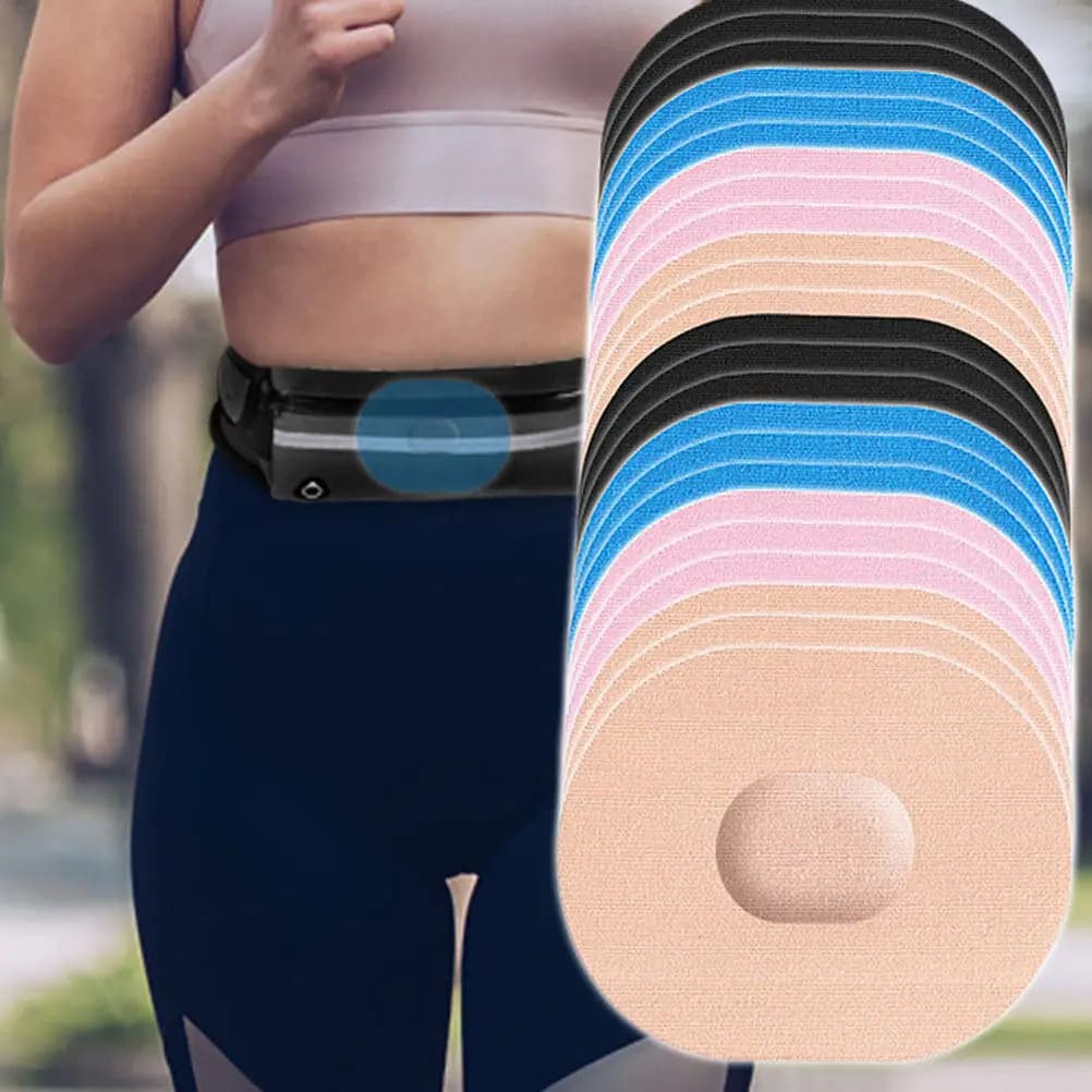 8Pcs Blood Glucose Monitoring Adhesive Sensor Patches Breathable Skin Friendly Sensor Fixing Covers Arm Band Sports Accessories