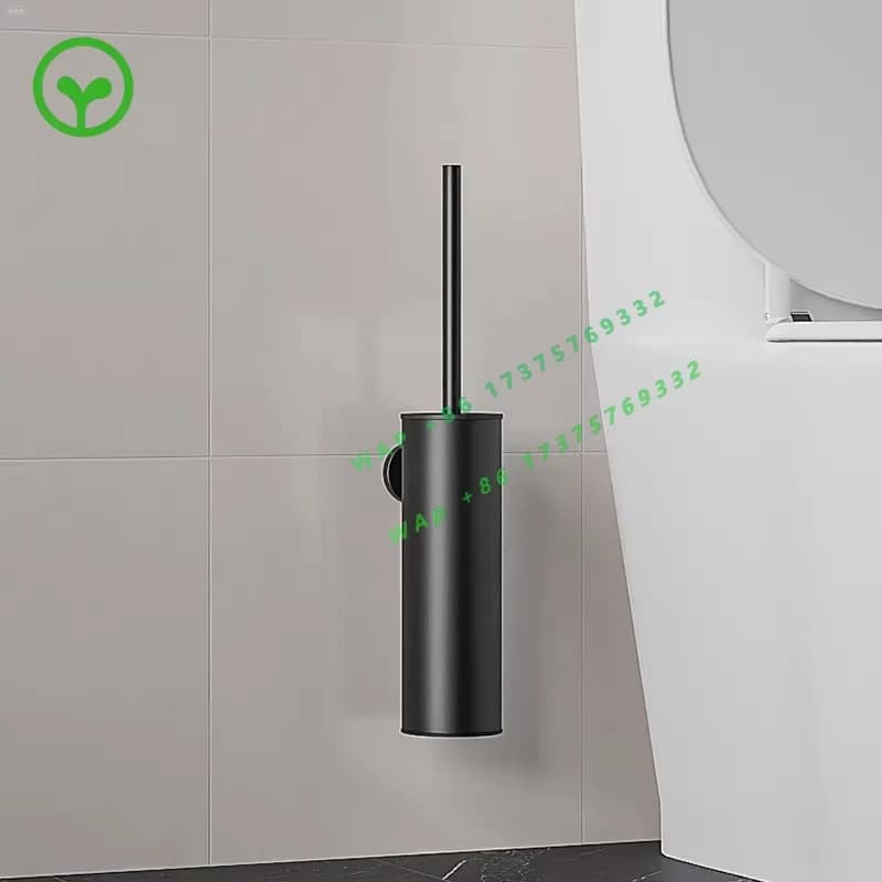 【Best-selling】Modern Stainless Steel 304 Upright Toilet Brush Rack Set, With Silicone Toilet Brush Cleaner, Bathroom Accessories