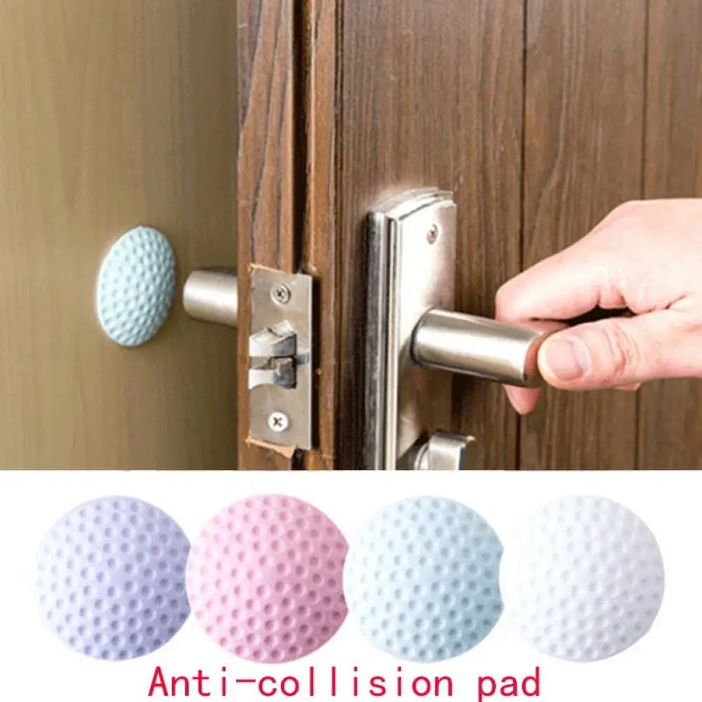 Pomello per maniglia della porta in gomma, cuscinetto anti-collisione, design protettivo per pareti antiurto, per la protezione della parete della porta di casa