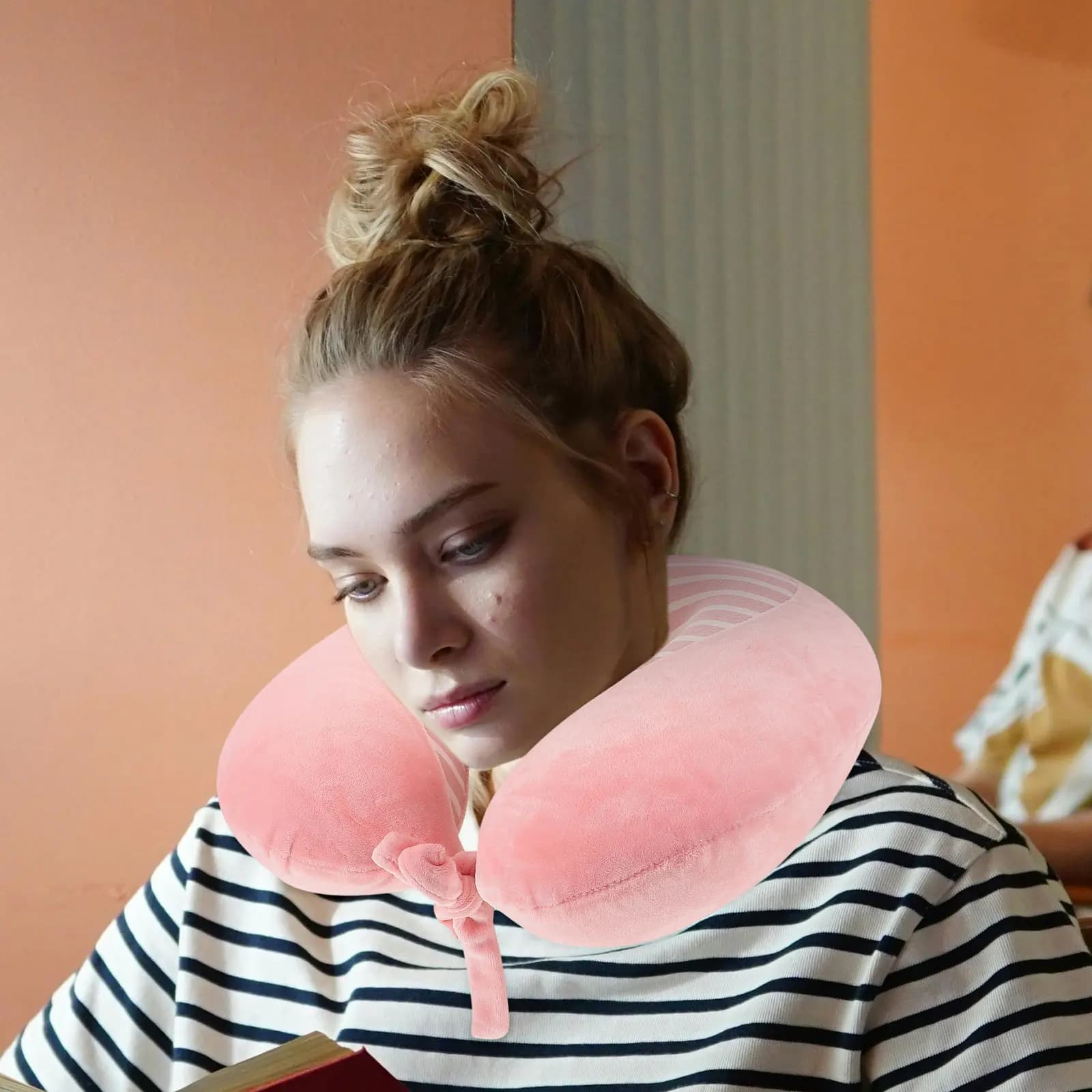 Portable Travel U Shaped Neck Pillow For For Airplane Travel For Men Memory Foam Support Sleeping Lightweight