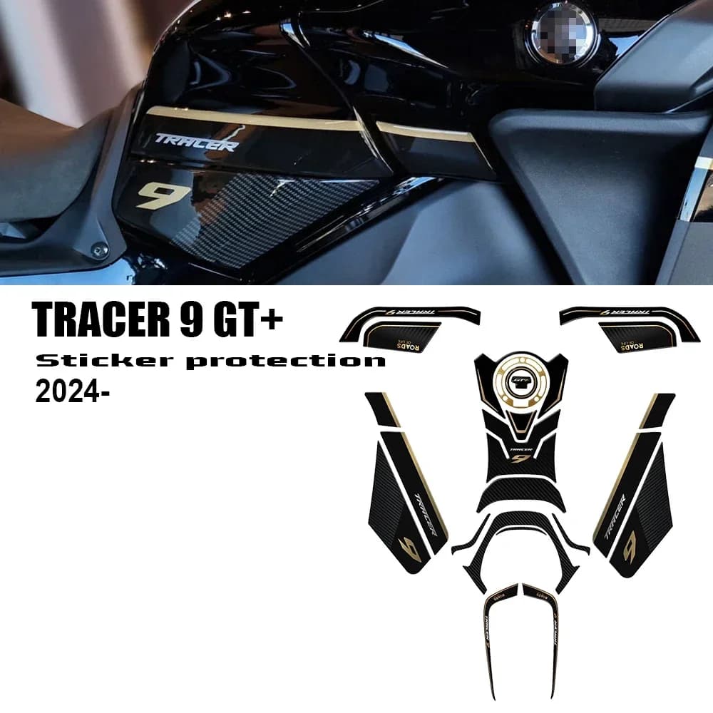 Motorcycle Accessories Waterproof Protective Tank Pad Sticker Kit 3D Epoxy Resin Protective Sticker For Tracer 9 GT +