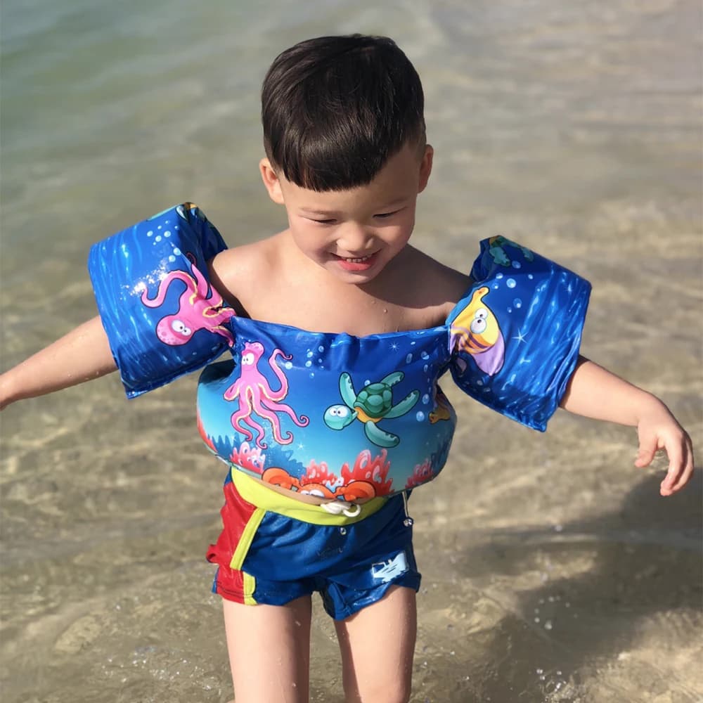 Anelli da nuoto in schiuma per bambini, anello da braccio per cartoni animati, gilet galleggiante, indumento di bambini galleggianti, giubbotto di salvataggio di sicurezza, giacche da bagno per bambini
