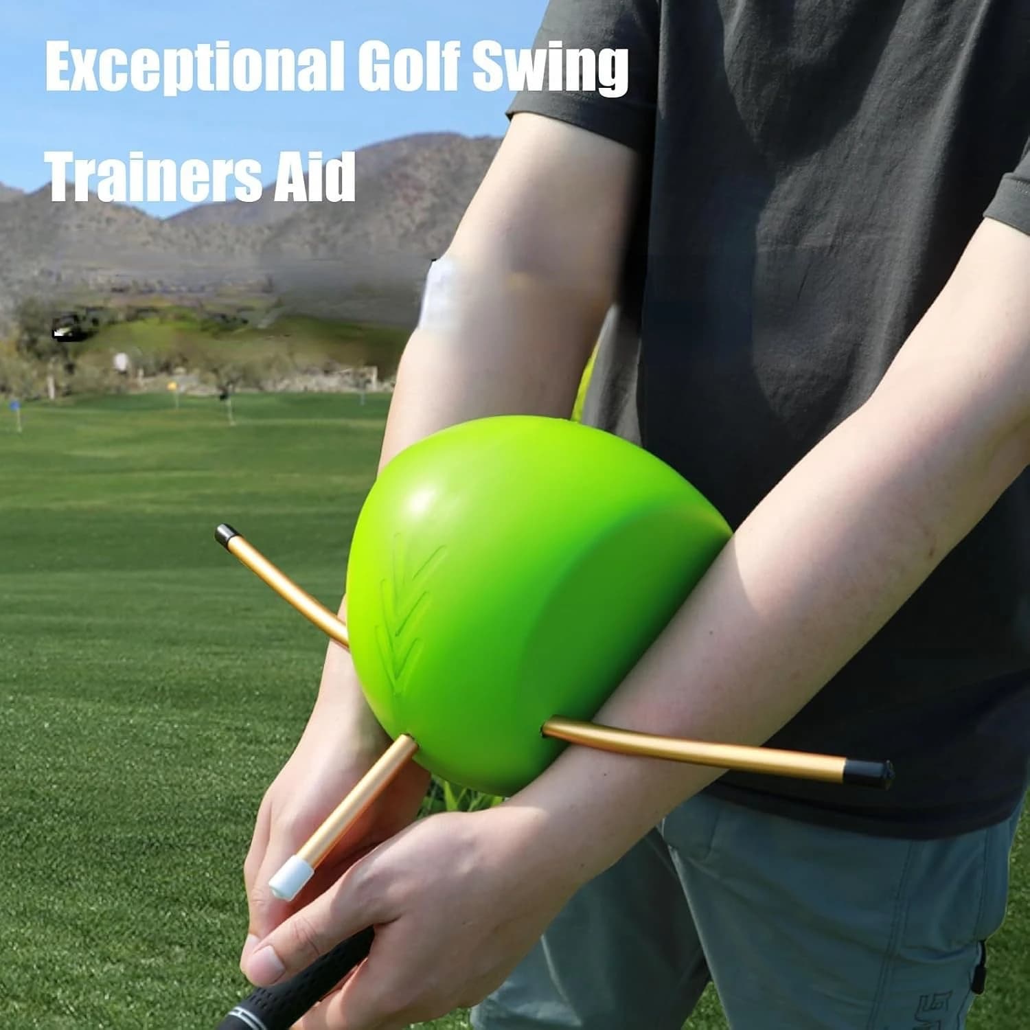 Golf Swing Trainer Palla Braccio Posture Correttore Altalena da golf Ali di pollo Correttore Swing Trainer Collegamento palla per scheggiatura