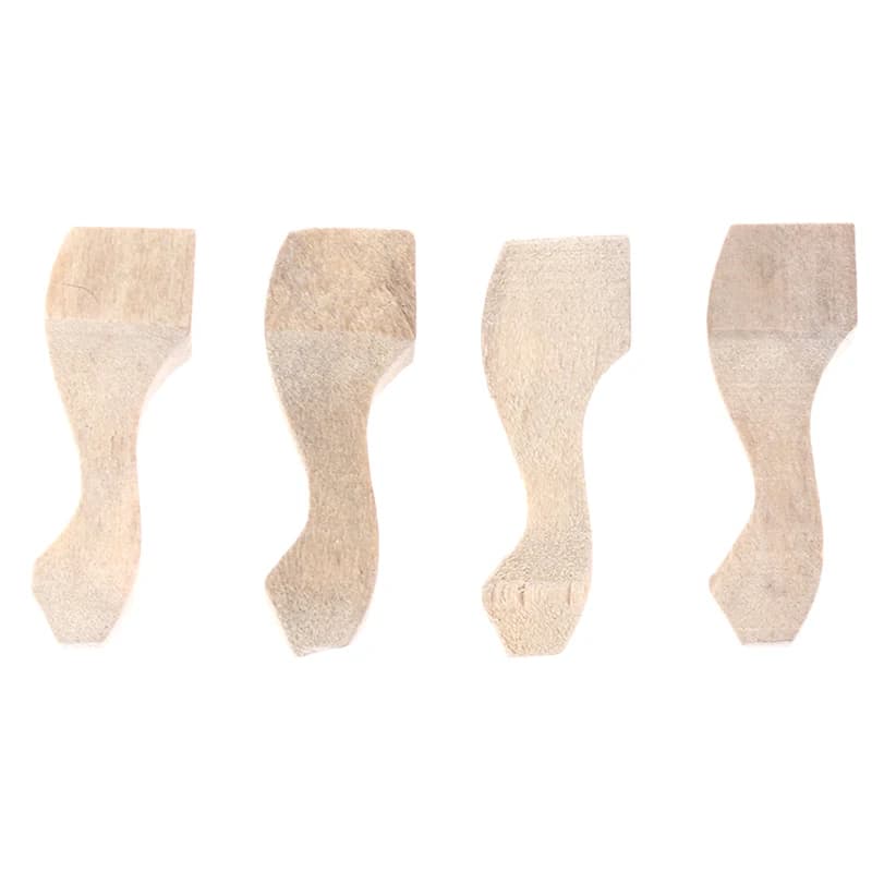 4 pz/set mobili in miniatura fai da te che fanno accessori giocattoli scala 1/12 casa delle bambole tavolo da tè armadio divano gamba kit
