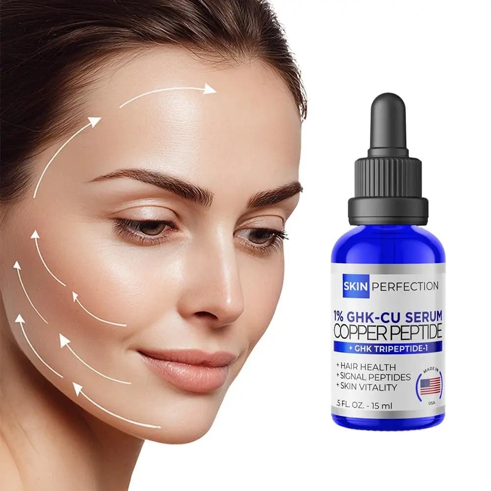 Siero SKIN PERFORMANCE GHK Cu Blue Copper Peptide che promuove il collagene, rassoda la pelle e attenua le linee sottili.