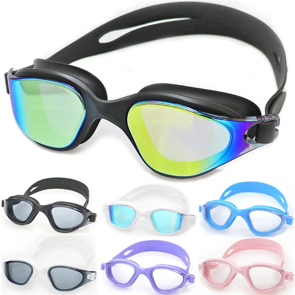 Swimwear Waterproof Professional Swimming Glasses Lossless Glasses Adult Anti-fog HD Silicone Anti-fog With Portable Case