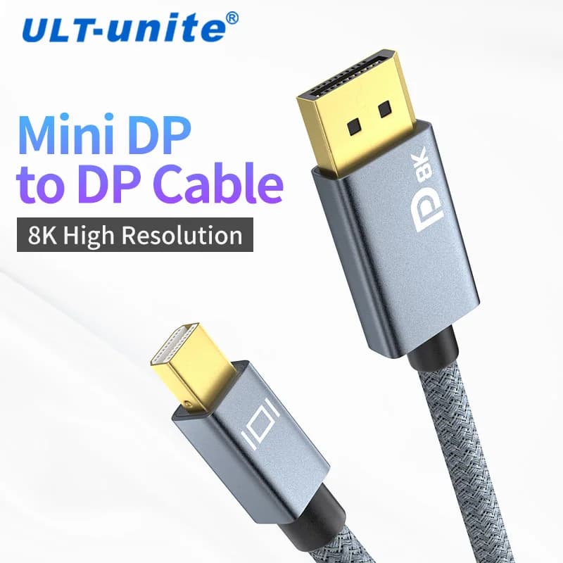 8K Mini DisplayPort a DisplayPort cavo trasmissione bidirezionale 4K DP a Mini DP cavi per MacBook Air Surface Pro Monitor