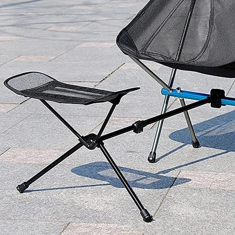 Kit sedia da campeggio con poggiapiedi retrattile pieghevole portatile per escursionismo, pesca, picnic, sedie da spiaggia reclinabili, sedia a dondolo