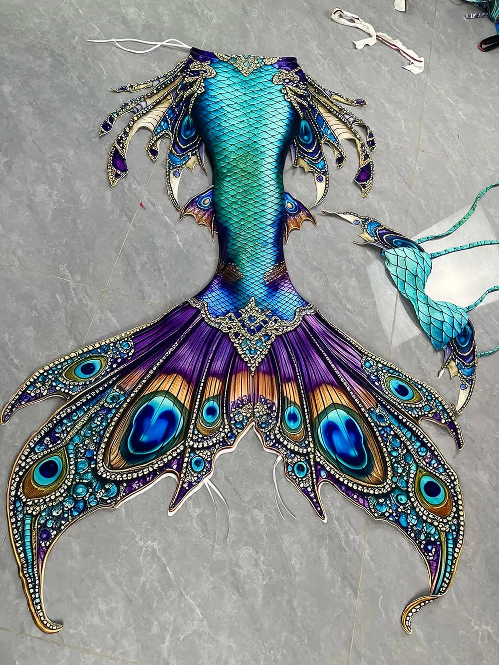 New model tail of siren fins siren aquarium siren diving performance swimsuit for kids adult sirentail custom