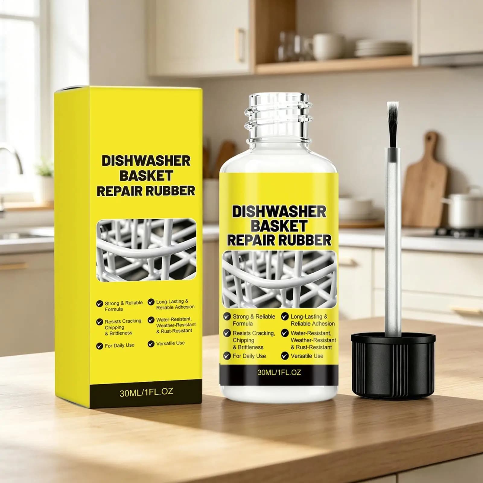 Dishwasher Rack Repair Kit 30ml Waterproof Insulation Paint, Restores Cracks & Coating, For Home Kitchen Daily Family Holiday