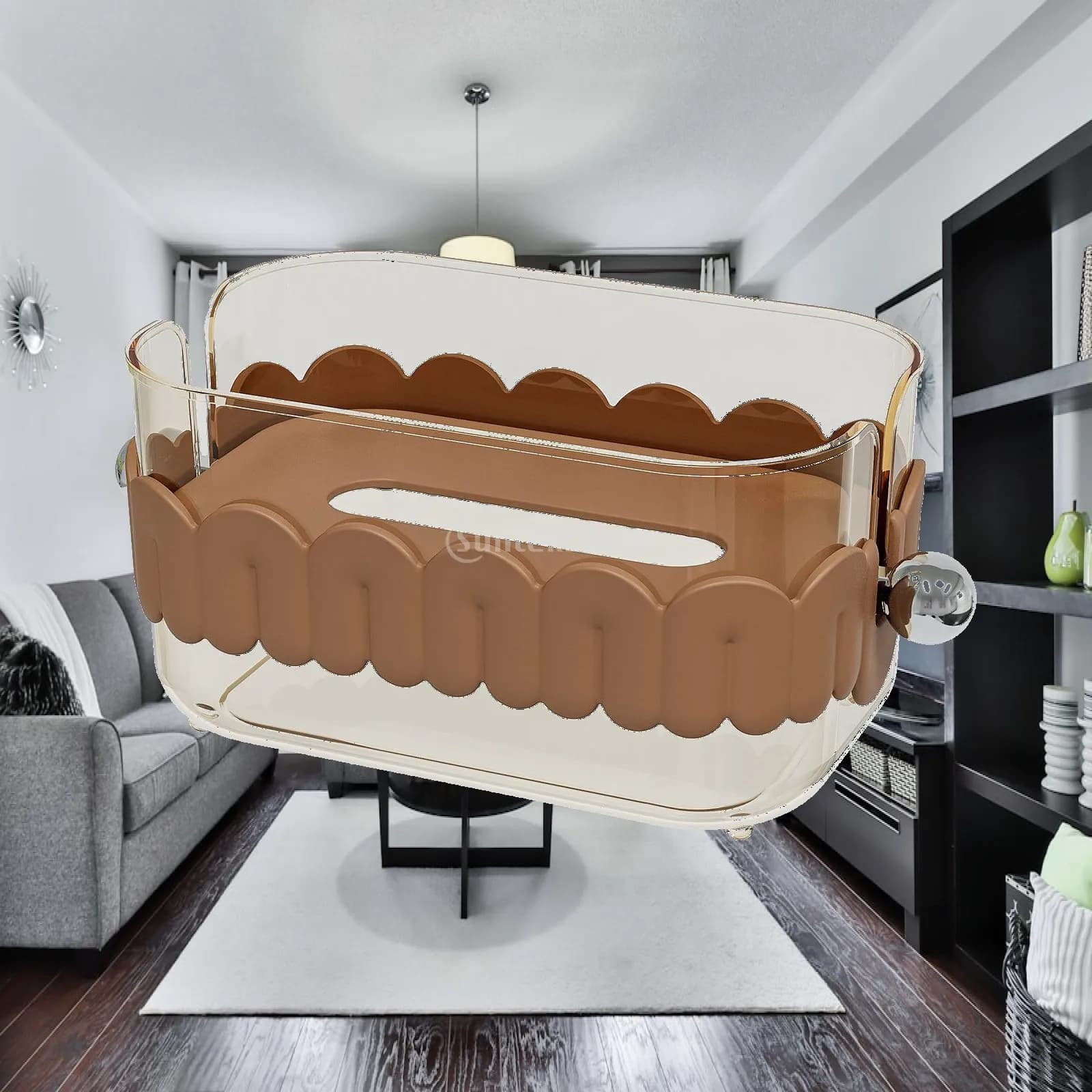 Tissue Box Cover Sheet Paper Holder Rectangular Facial Tissue Storage Box Toilet Paper Organizer for Bedroom Home Countertop
