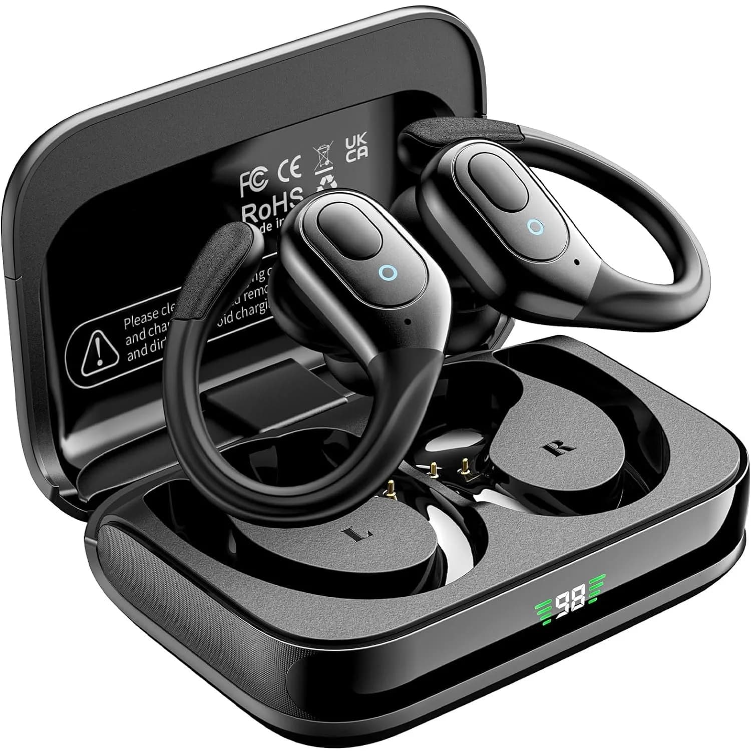 New Bluetooth 5.3 BX31 Headphones True Wireless with Microphone Noise reduction Ear Hooks Waterproof Headphones for Sports Games