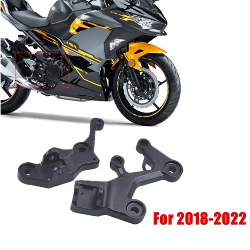 AEA6-Moto Pedane Anteriori Pedane Staffa Pedale Per Kawasaki NINJA400 Z400 2018-2022