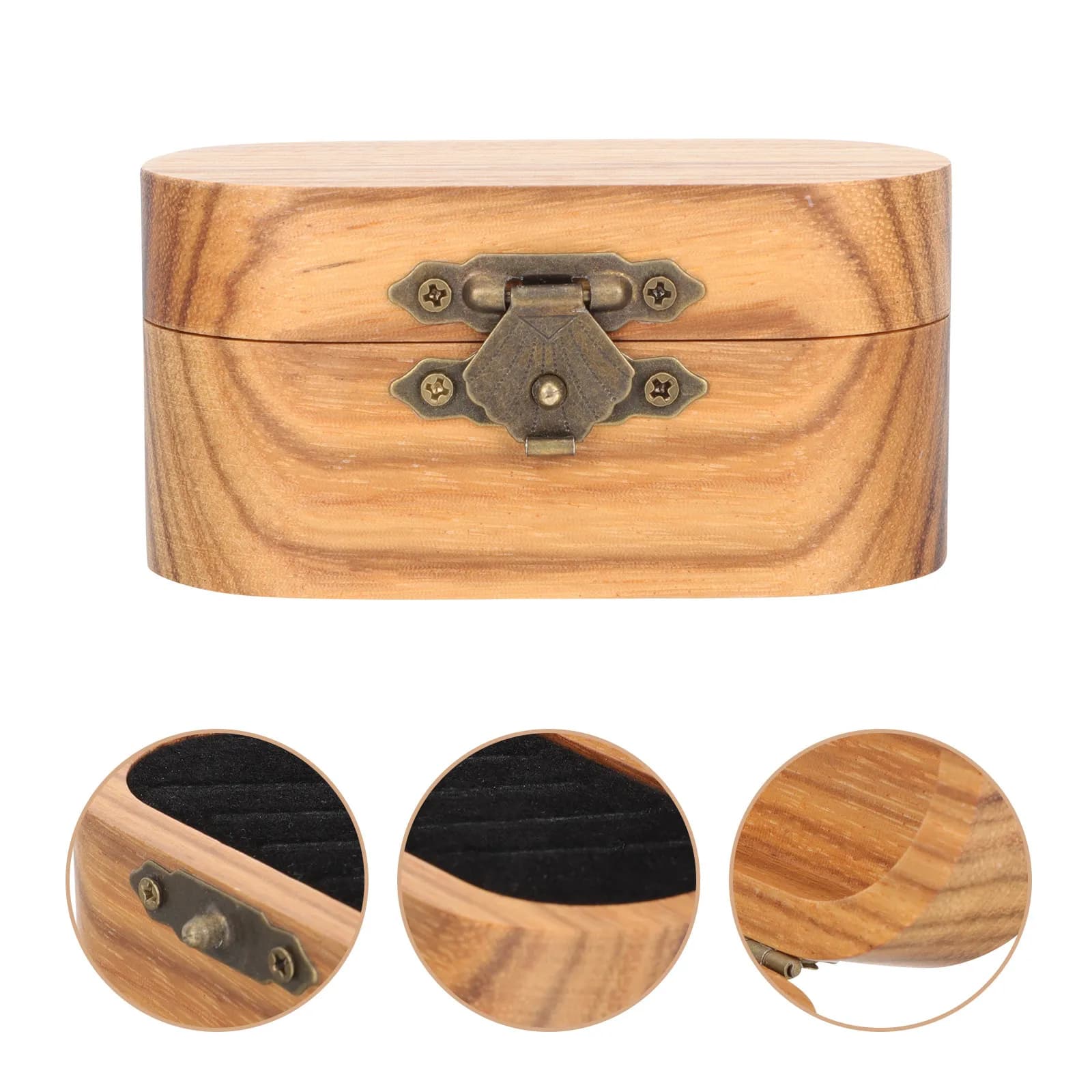 Scatola Professionale in Legno Massello per Plettri da Chitarra, Organizer Portatile e Leggero, Pratico Porta Plettri da Viaggio