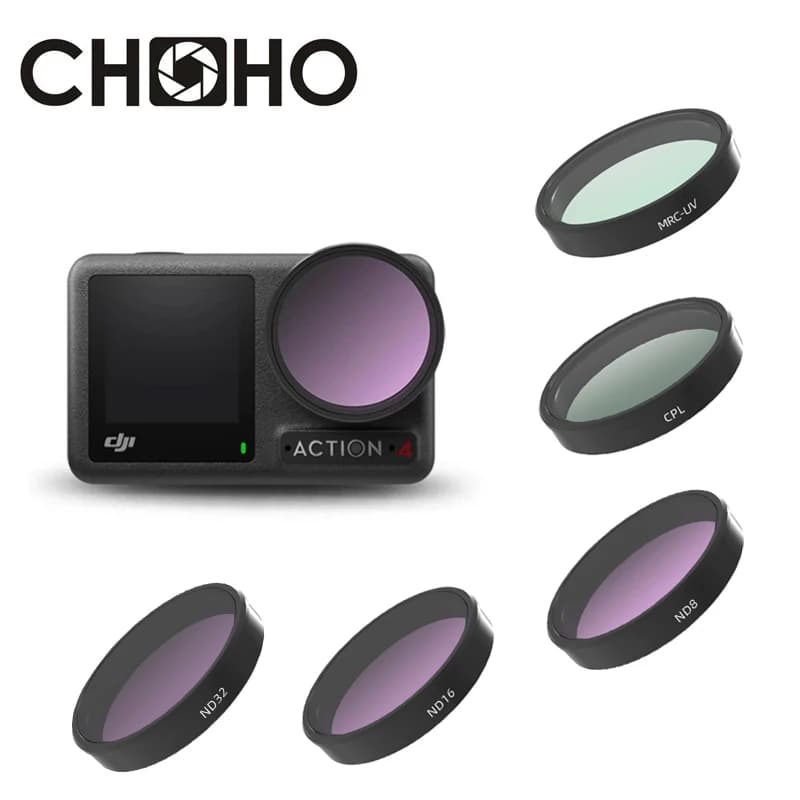 For DJI Osmo Action 3 4 5Pro Accessories UV Lens Filter Protector CPL ND8 ND16 ND32 ND1000 Glass Cover Protection for Dji Action4