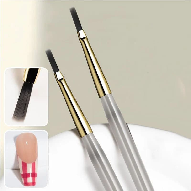 Pennello per Nail Art, Penna per Linee Acriliche, Strisce, Griglie, Fiori, Farfalle, Pennelli per Acquerello, Gel UV, Design Fai da Te per Manicure