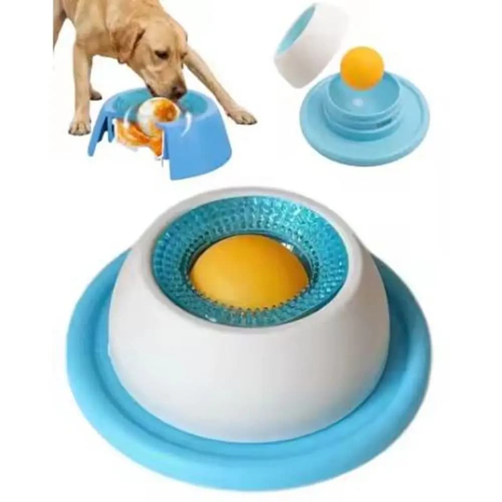 Piatto Anti-Rovesciamento per Cani, Resistente ai Morsi, per Yogurt, Design Anti-Ribaltamento, Ciotola per Snack, Addestramento e Arricchimento