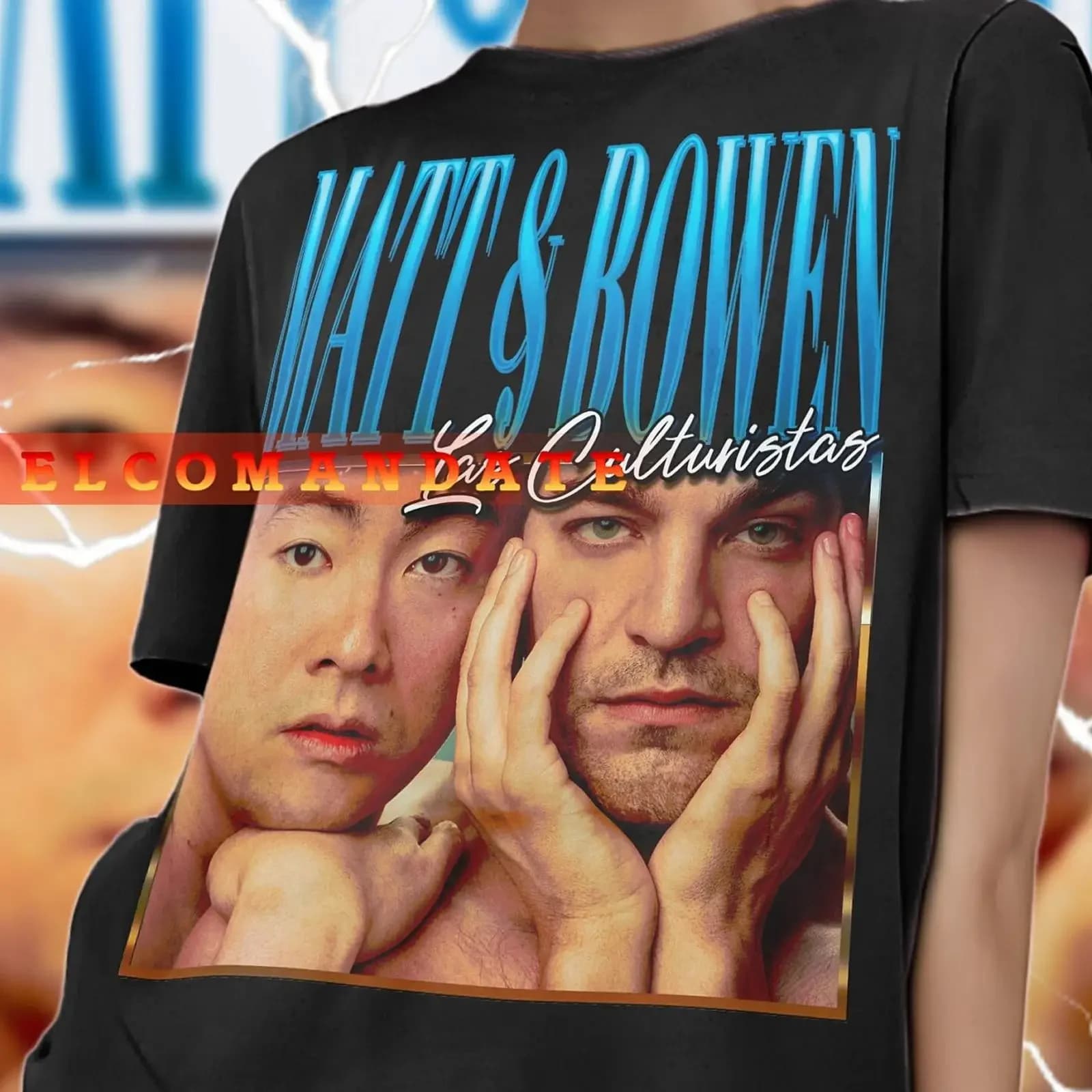 Vintage Las Culturistas Matt Rogers Bowen Yang T Shirt Comedy Podcast Pop Culture Casual vintage Washed designer clothes