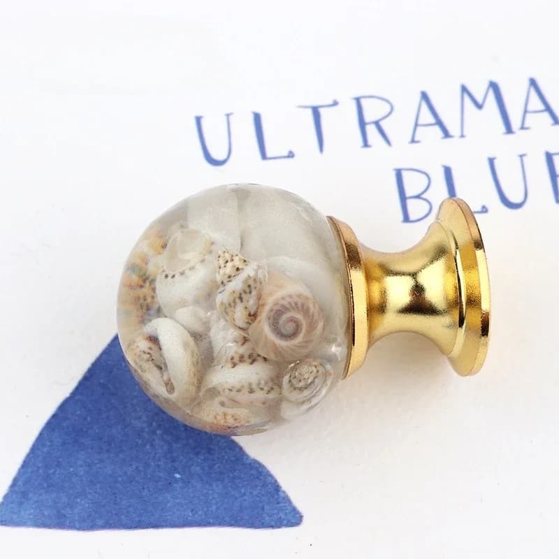 Maniglia per mobili Maniglia per armadio in resina ambrata oro Maniglia per porta e finestra per cassetti Hardware da cucina Maniglie per armadietti da cucina