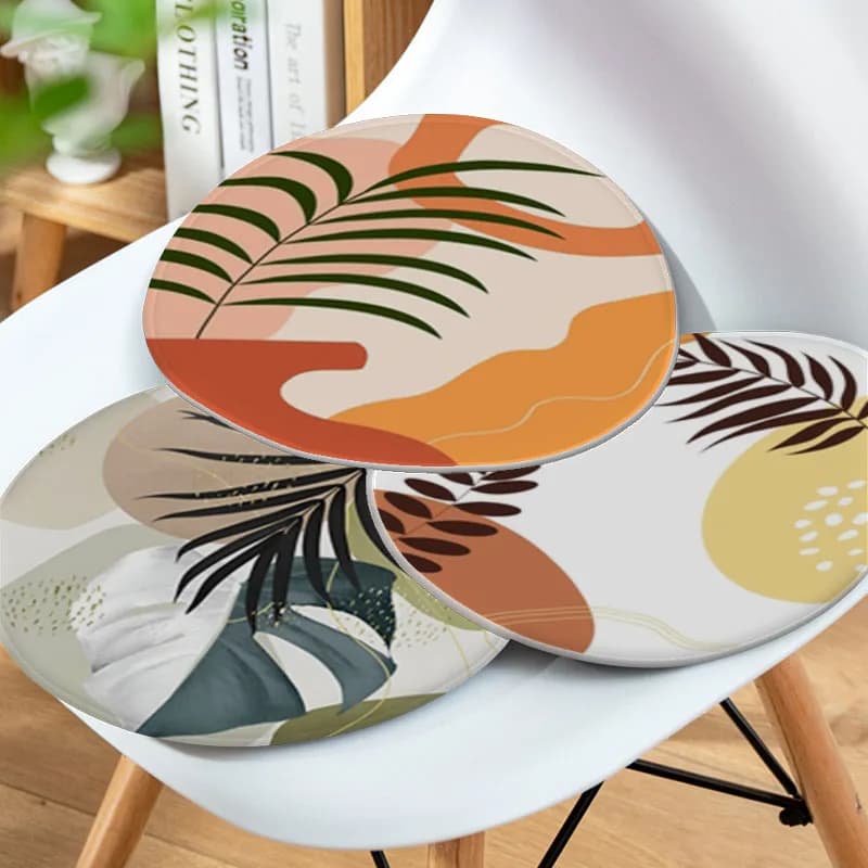 Palm Tree Leaves Art Chair Cushion Soft Office Car Seat Comfort traspirante 45x45cm Sofa Decor Tatami