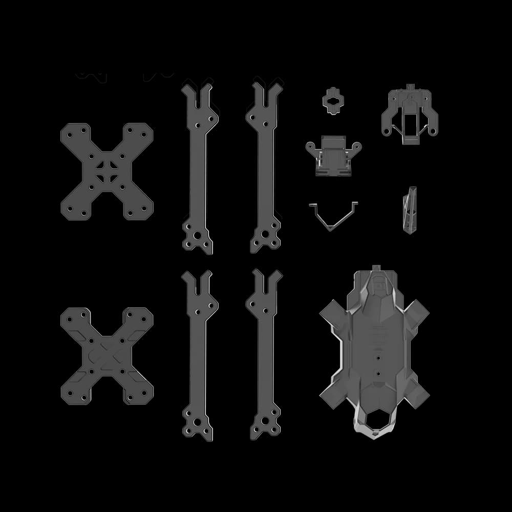 Parte di ricambio per telaio FPV iFlight Mach R5 Sport per piastra centrale/piastra superiore/piastra inferiore/bracci/kit tettoia/sharkfin