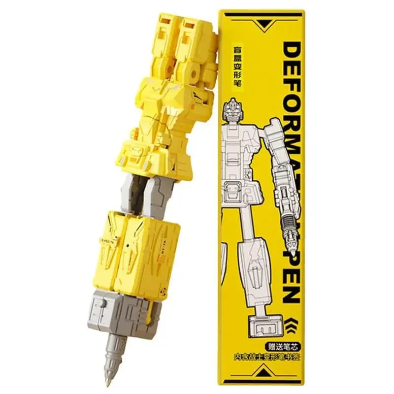 Penna per deformazione robot Penna gel per cancelleria Robot deformabile creativo Forniture per ufficio scolastico per bambini Premio regalo carino e fresco