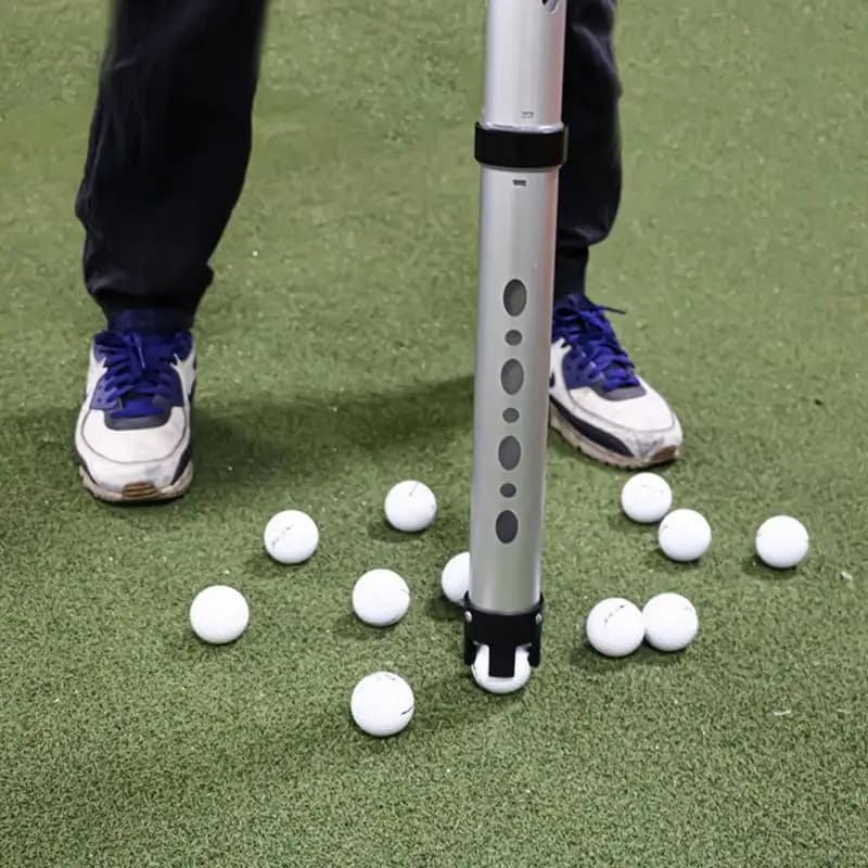 Raccoglitore di tubi per palline da golf Raccoglitore di palline da golf leggero Aiuto per la pratica superiore 4 artigli Supporto per palline da golf antiruggine