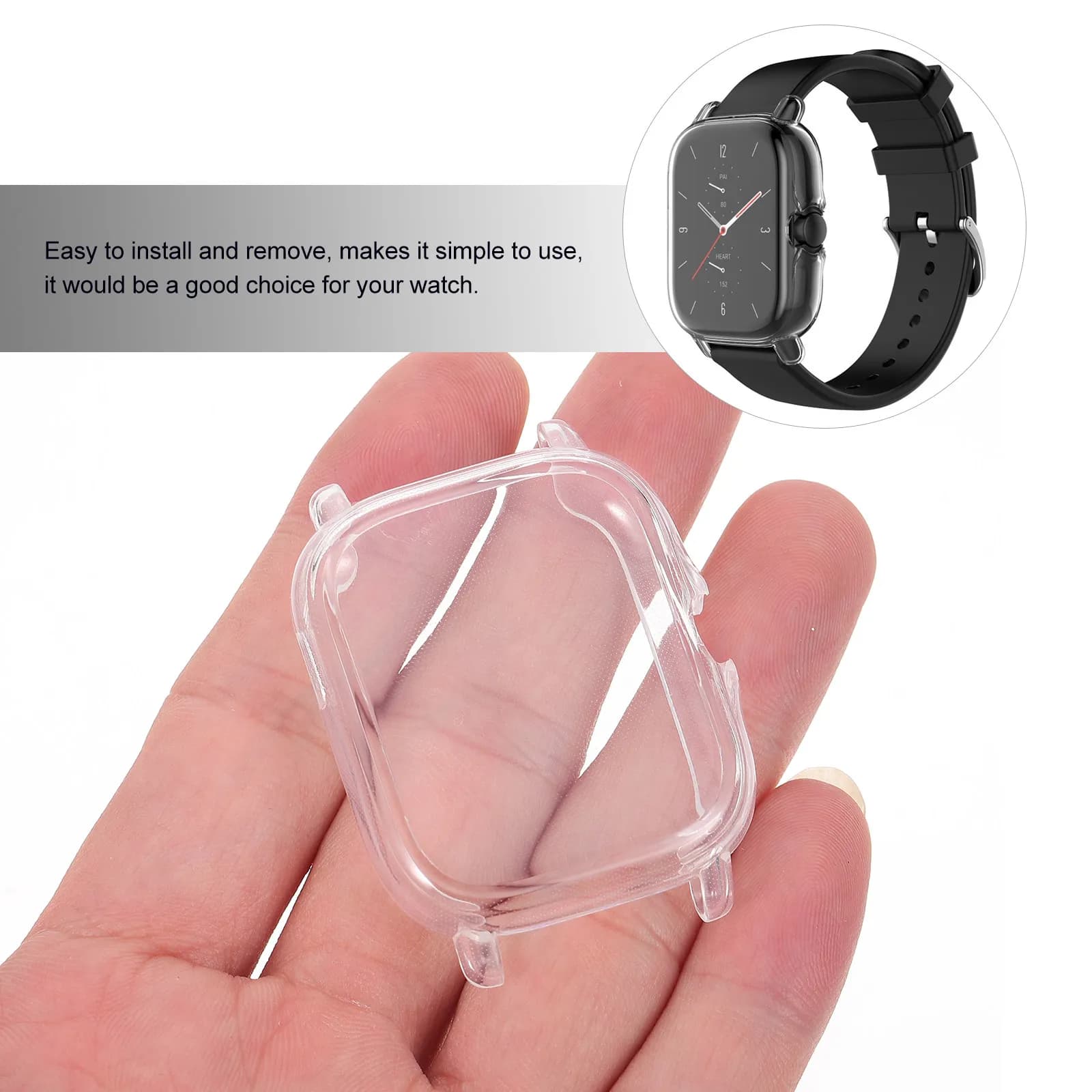 Custodia protettiva per orologio in TPU galvanizzato da 3 pezzi, custodia alla moda per smartwatch, anti-caduta, anti-collisione, compatibile con la serie Gts