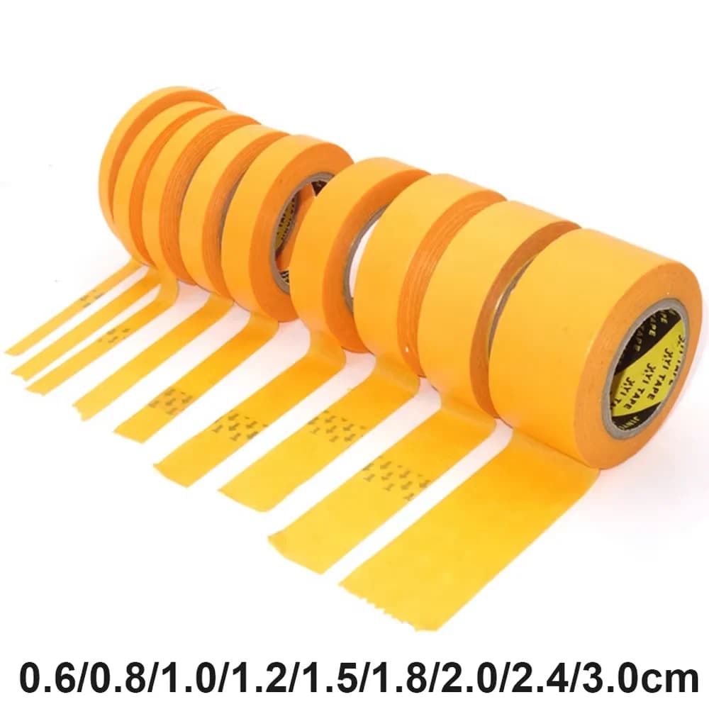 4/6/9 Rotoli Modello Nastro Adesivo Fine FAI DA TE Modello di Precisione Spruzzo Rivestimento Mascheratura Ampia Copertura Nastro Set Larghezza 6/8/10/12/15/18/20/24