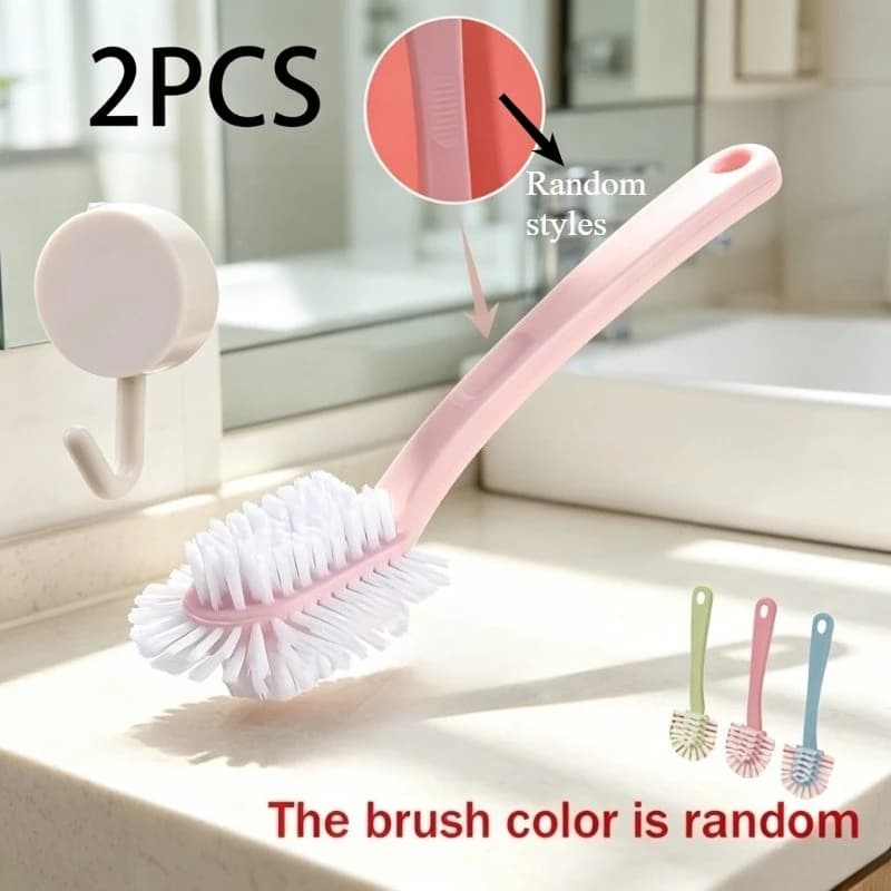 Five in one durable cleaning brush, easy to grip handle, compact design, suitable for various surfaces, shoe brush,Random color
