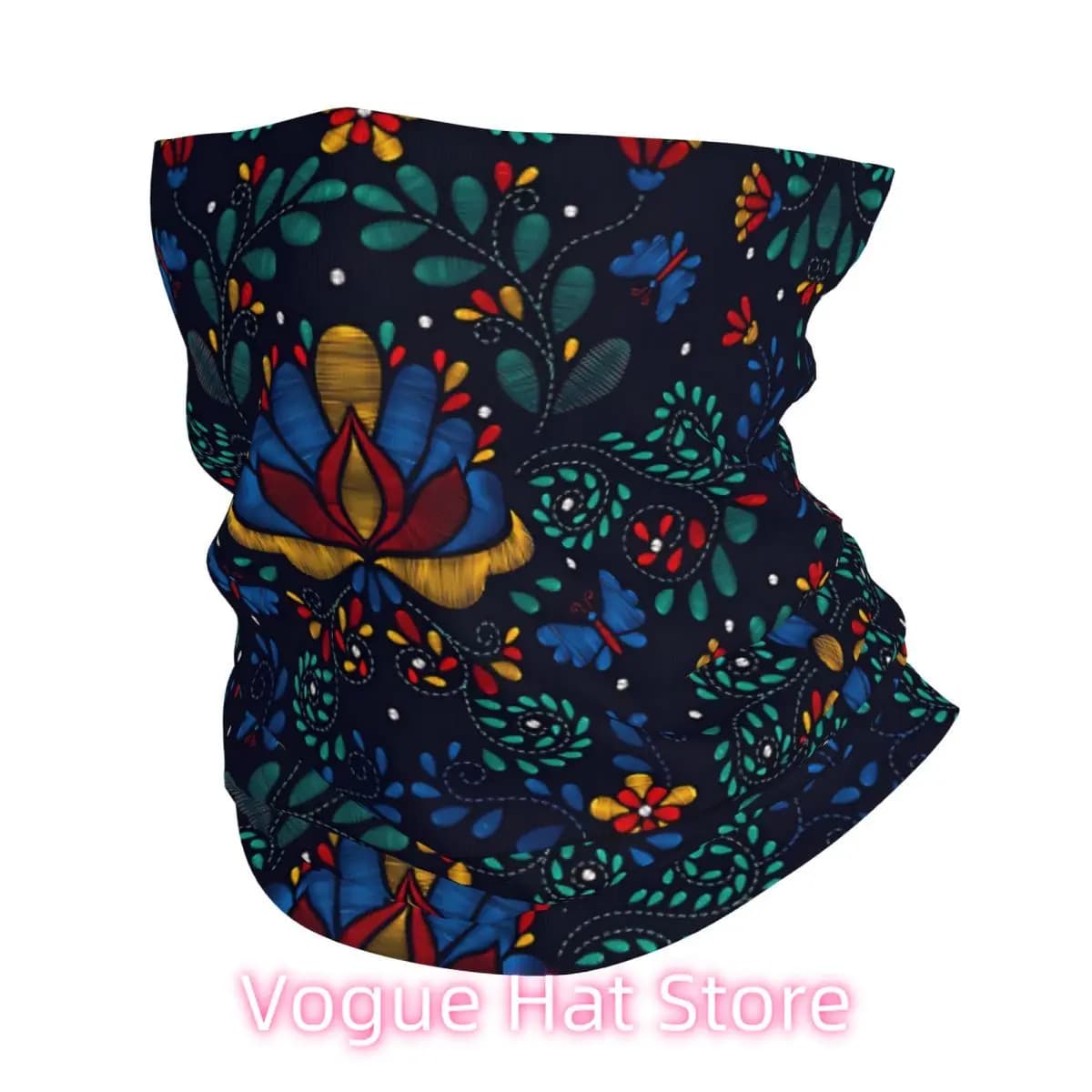 Ghetta per il collo con fiore messicano Sciarpa per il viso Copri ghetta per il collo Uomo Donna Sciarpa Bandana Sottile estiva