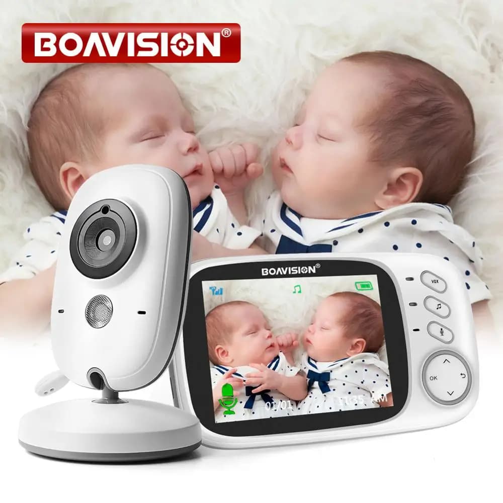 VB603 Video Baby Monitor 2.4G Wireless con LCD da 3.2 pollici a 2 vie Audio Talk telecamera di sicurezza per la sorveglianza della visione notturna