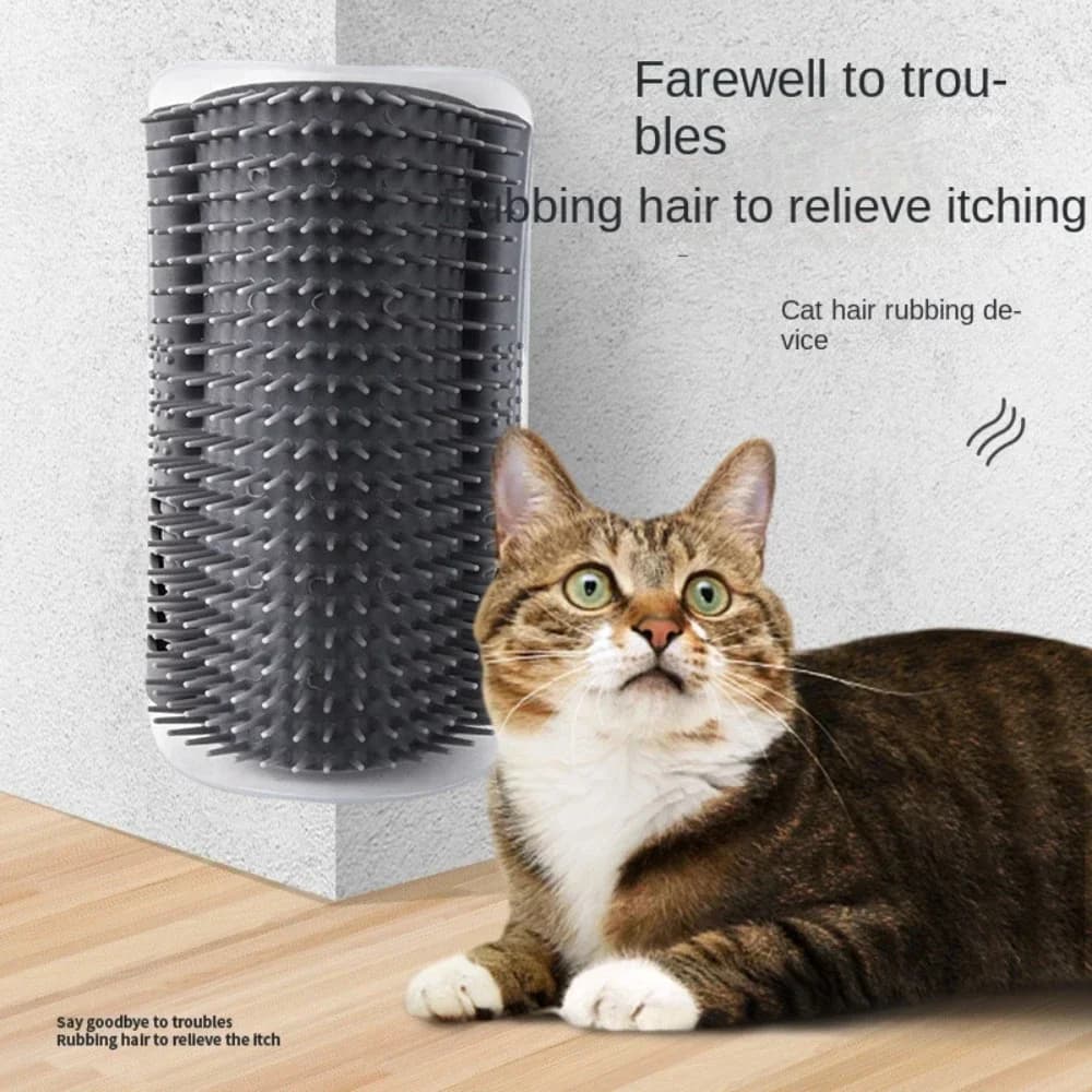Pet Cats Corner Brush Tree Massager Comb Accessories Sandbox for Cats Tower Scratcher Scratching Post Scrapers Stuff Supplies