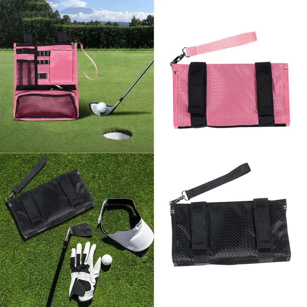 Golf Ball Pouch Bag Tools Storage Case Durable Golf Accessories Carrier for Park Golf Supplies
