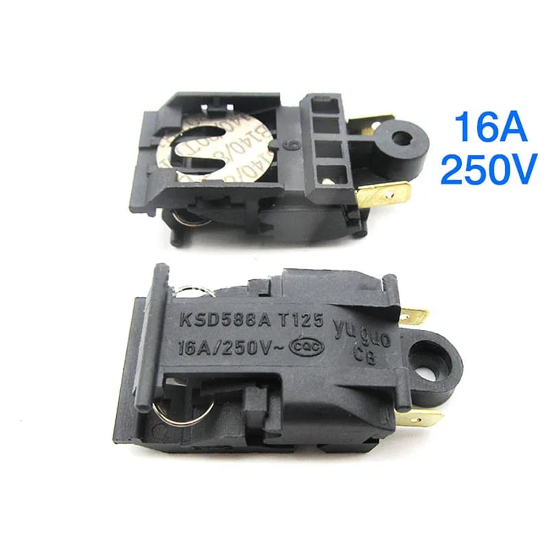 2 pz Nero 13A/16A 250 V Interruttore Bollitore Elettrico Termostato Interruttore A Vapore Medio Parti Da Cucina Accessori