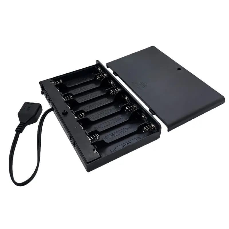 Offerta Speciale: 1 Pezzo Mini Alimentatore USB con Coperchio e Interruttore, Scatola Batterie USB 8 x AA per Strisce LED 12V