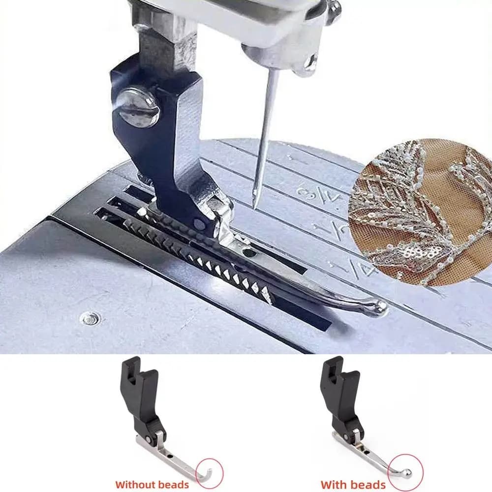 P369 Sequin Special Presser Foot Steel Durable Wedding Dress Fabric Presser Foot Bead-free Sewing Machine Fixed Presser Foot