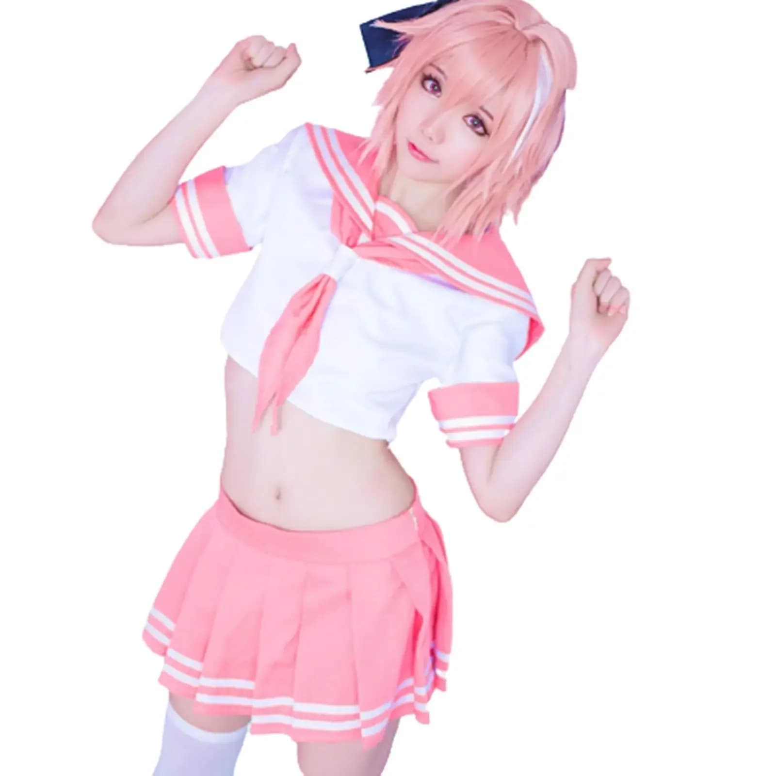 2026 New Fate Apocrypha Rider Astolfo Cosplay for Men JK School Uniform Sailor Suit Women Outfit Anime Halloween Costume
