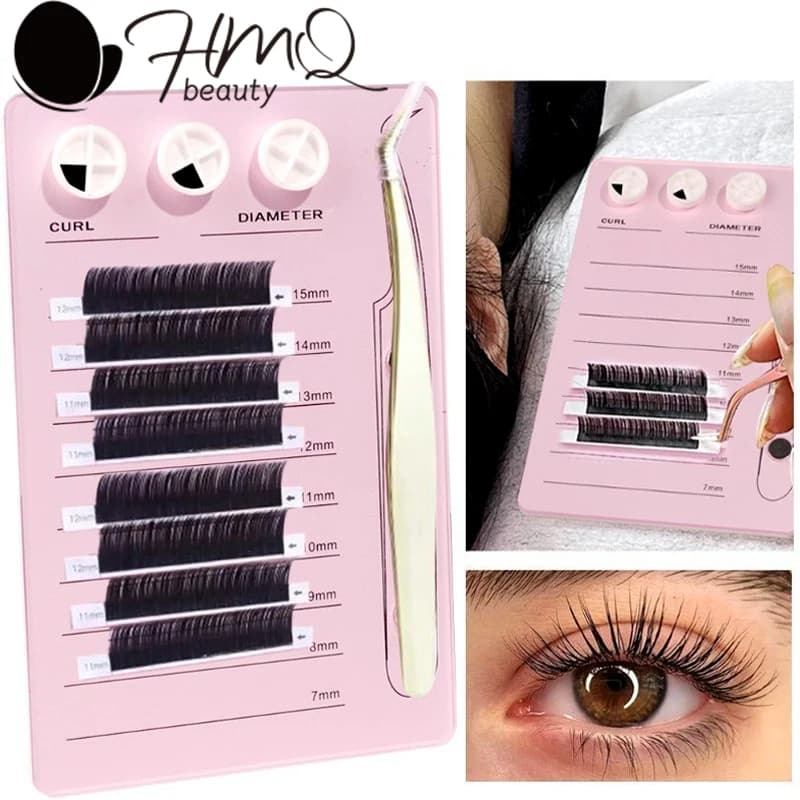 Support for Scale Extension Eyelashes Magnetic Acrylic Tray Rubber Cup Exhibitor for Fake Eyelashes Support for Eyelash Instrument Card