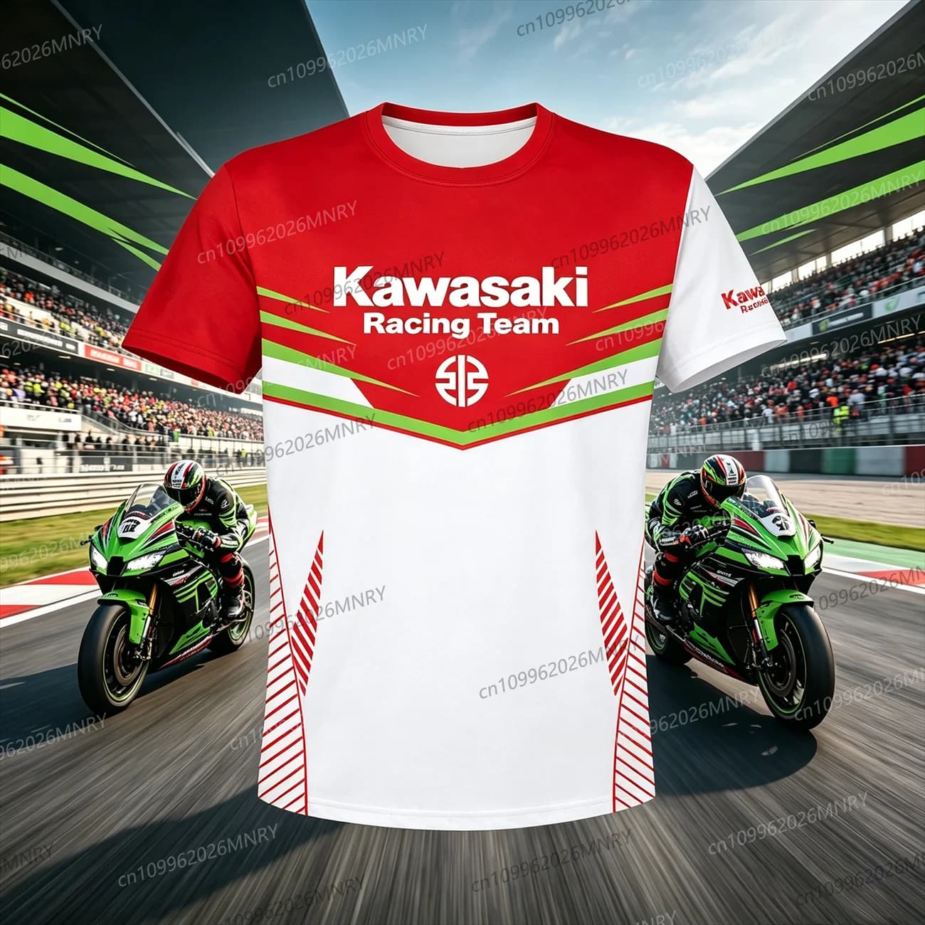 Magliette da uomo Kawasaki, T-shirt da moto, Protezione solare, Asciugatura rapida, Stampa 3D, T-shirt da donna, T-shirt estiva, T-shirt da moto da uomo