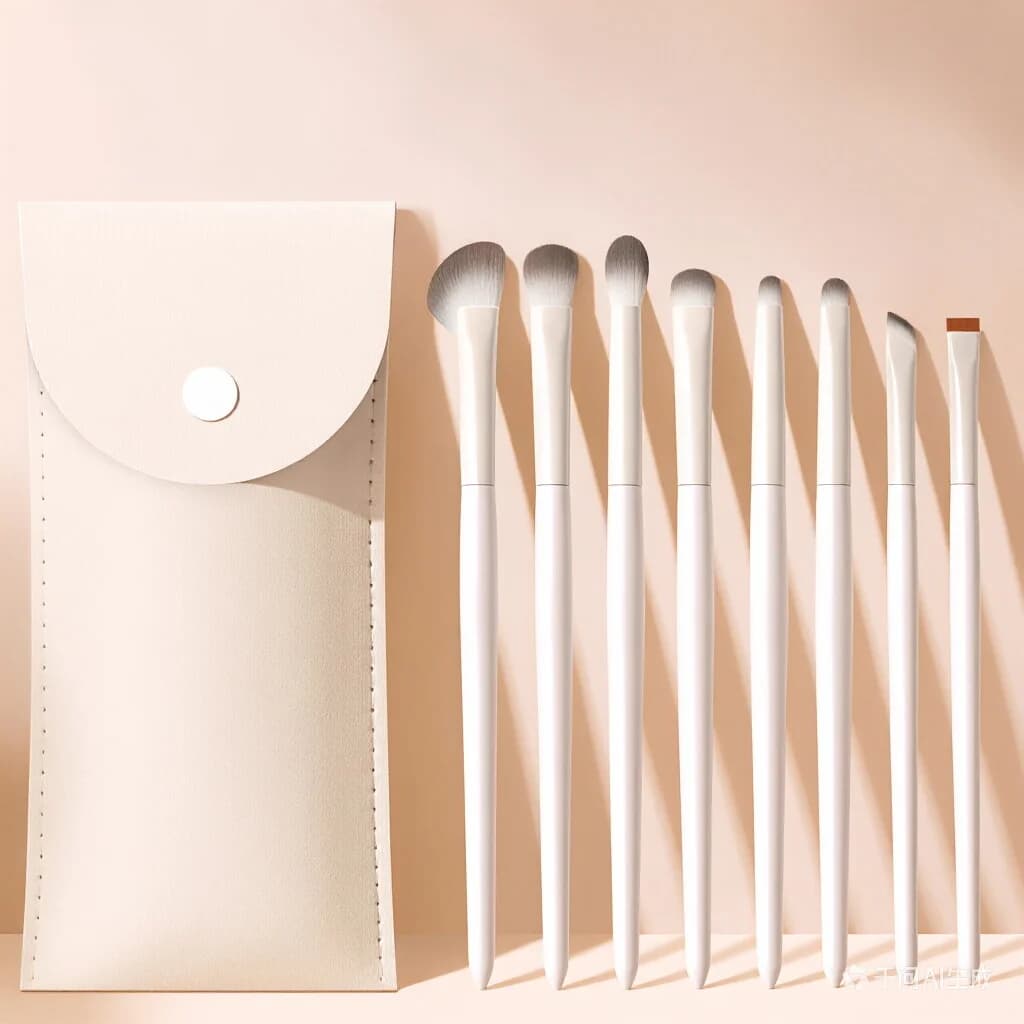 Set di pennelli per ombretti premium da 5/8 pezzi, con pennelli per sopracciglia angolati di precisione e pennelli per trucco dettagliato - Setole in nylon, manico in ABS, regalo perfetto per gli appassionati di bellezza