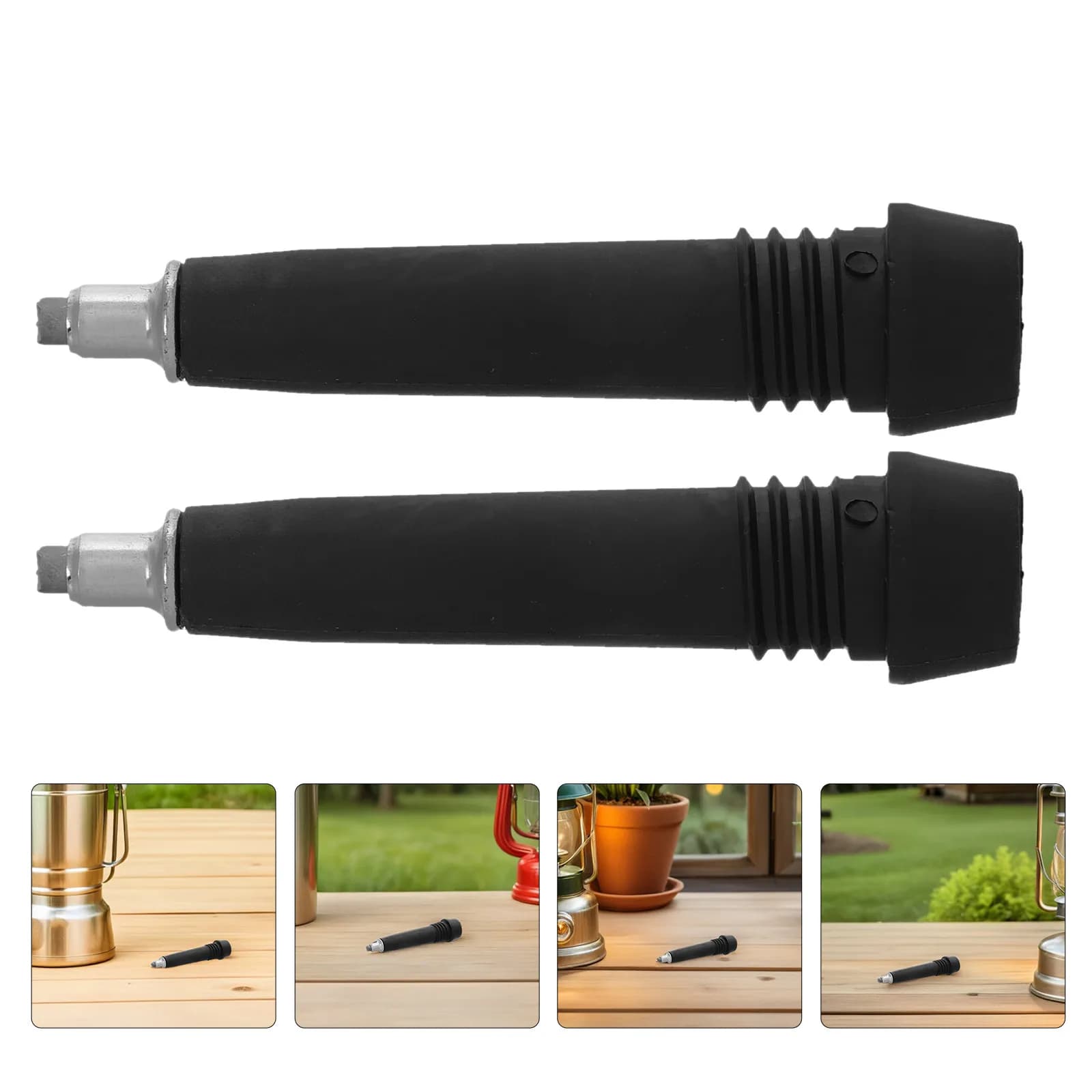10Pcs Trekking Pole Tips Universal Replacement Carbide Hiking Stick Tips Shock Absorption Anti-Slip Walking Poles Feet