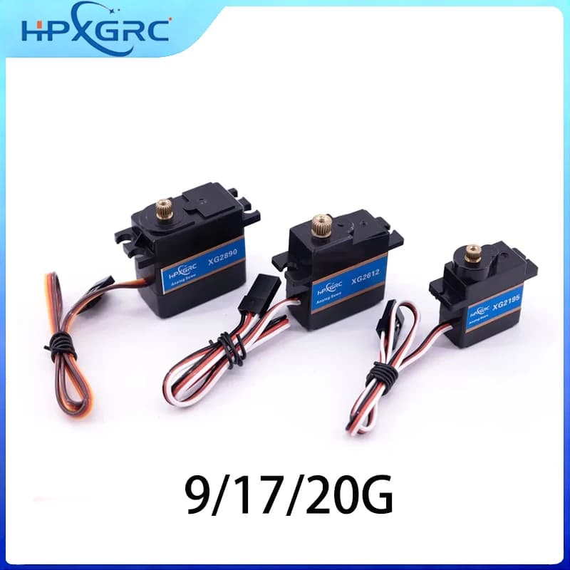 HPXGRC Waterproof Servo 9g 17g 20g Digital Micro Servo for RC Plane Drone Mini Car Helicopter Fixed-wing Wltoys