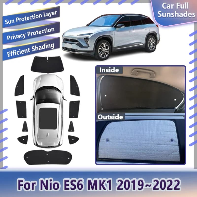 Car Sun Shade Visor For Nio ES6 MK1 2019-2022 Anti-UV Full Window Sunshades Sunscreen UV protection Interior Auto Accessories