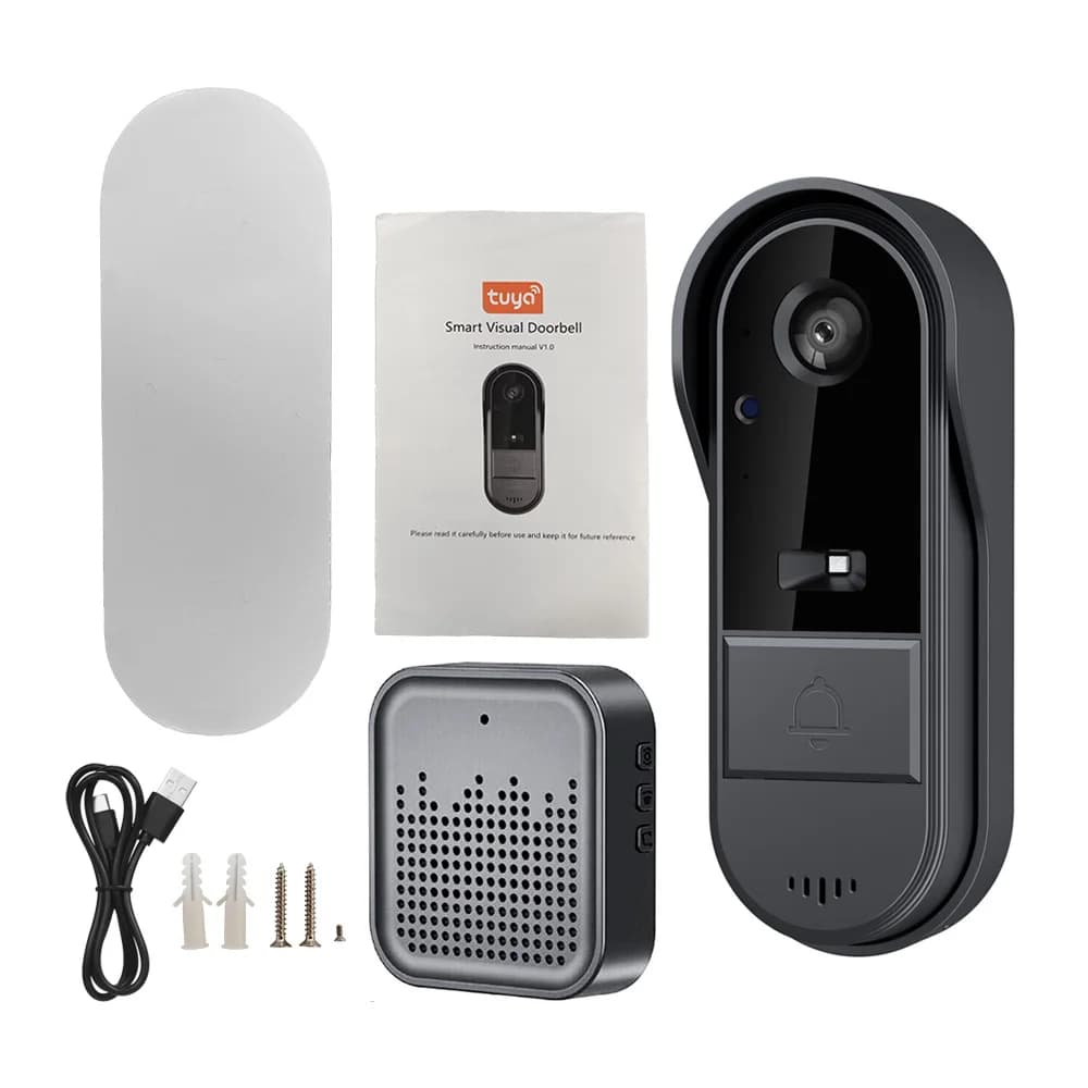 Visual Smart campanello Ring Door Camera Wireless Intelligent Video Bell Camera citofono campanello visione notturna per l'home Office