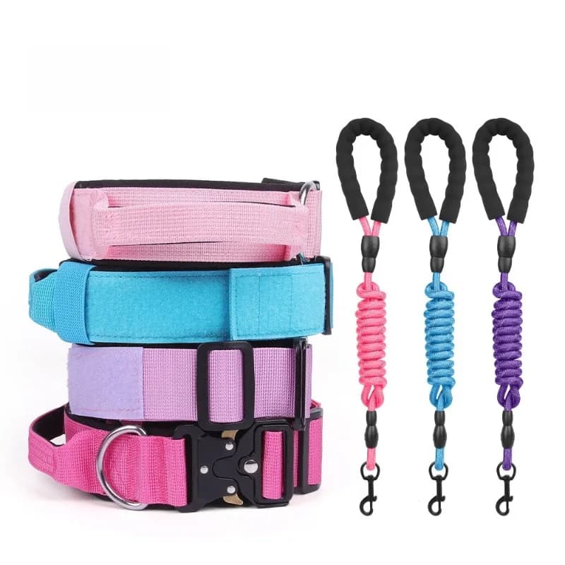 Collari per cani di grandi dimensioni resistenti Collare medio grande Durevole Tattico regolabile Addestramento Pastore tedesco Forniture Accessori