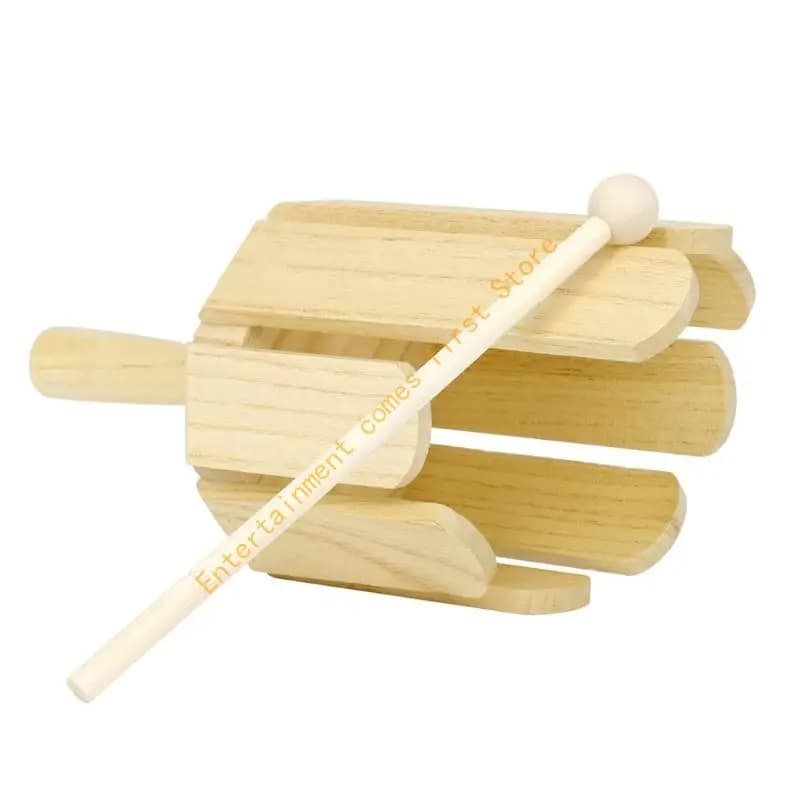 Wooden Tone Block With Mallet for Kids Rhythm Practice and Music Class 55KD