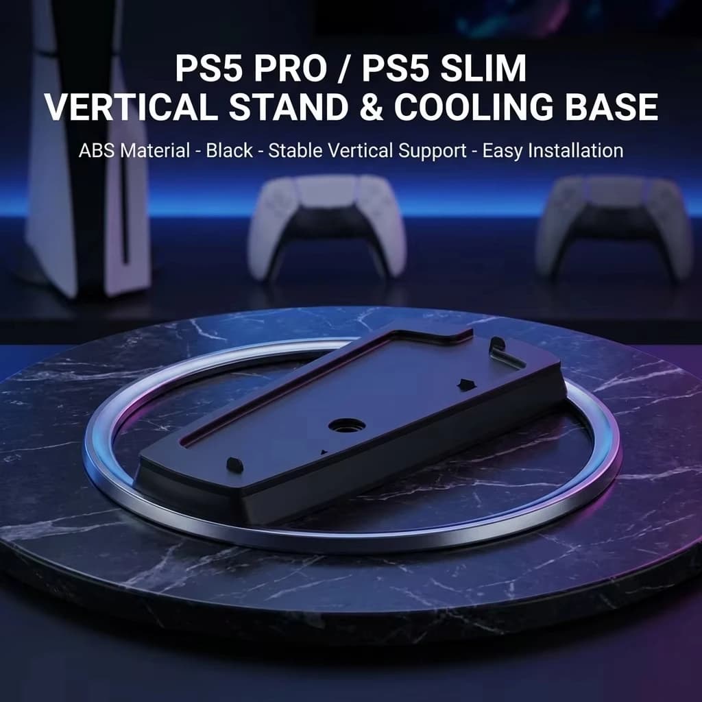 Vertical Stand Replacement Base for PS5 Slim Game Console Stable Support Holder Bracket Gaming Accessories