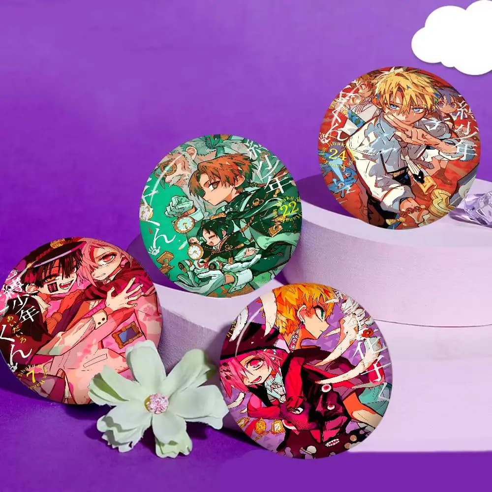 Anime Toilet Bound Hanako Kun Anime Button Pin Handmade Brooch For Clothes Badge Backpack Decoration Jewelry Accessories